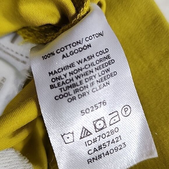 Chartreuse Comfy T~shirt Feel Cotton Shorts with Belt~Sash Size L - Picture 5 of 6